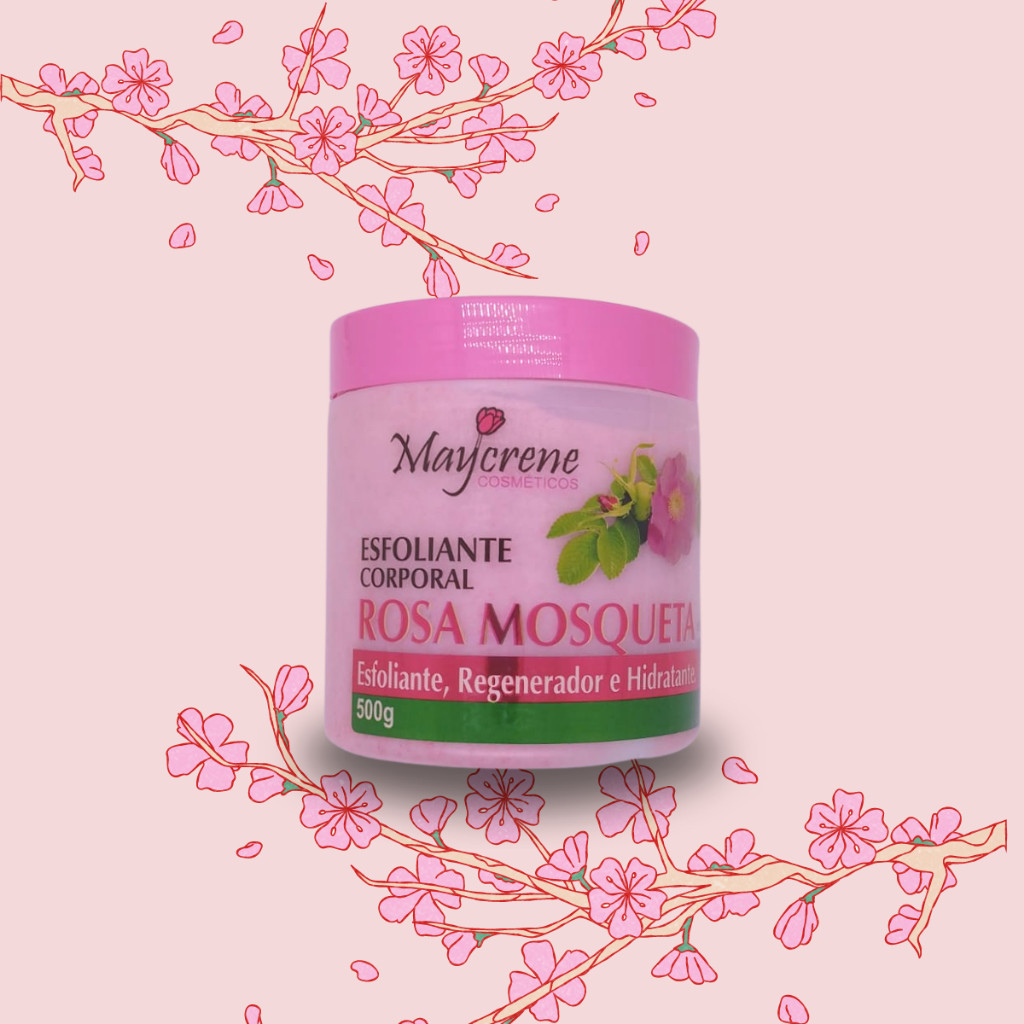 Esfoliante Corporal Rosa Mosqueta Regenerador Hidratante Maycrene