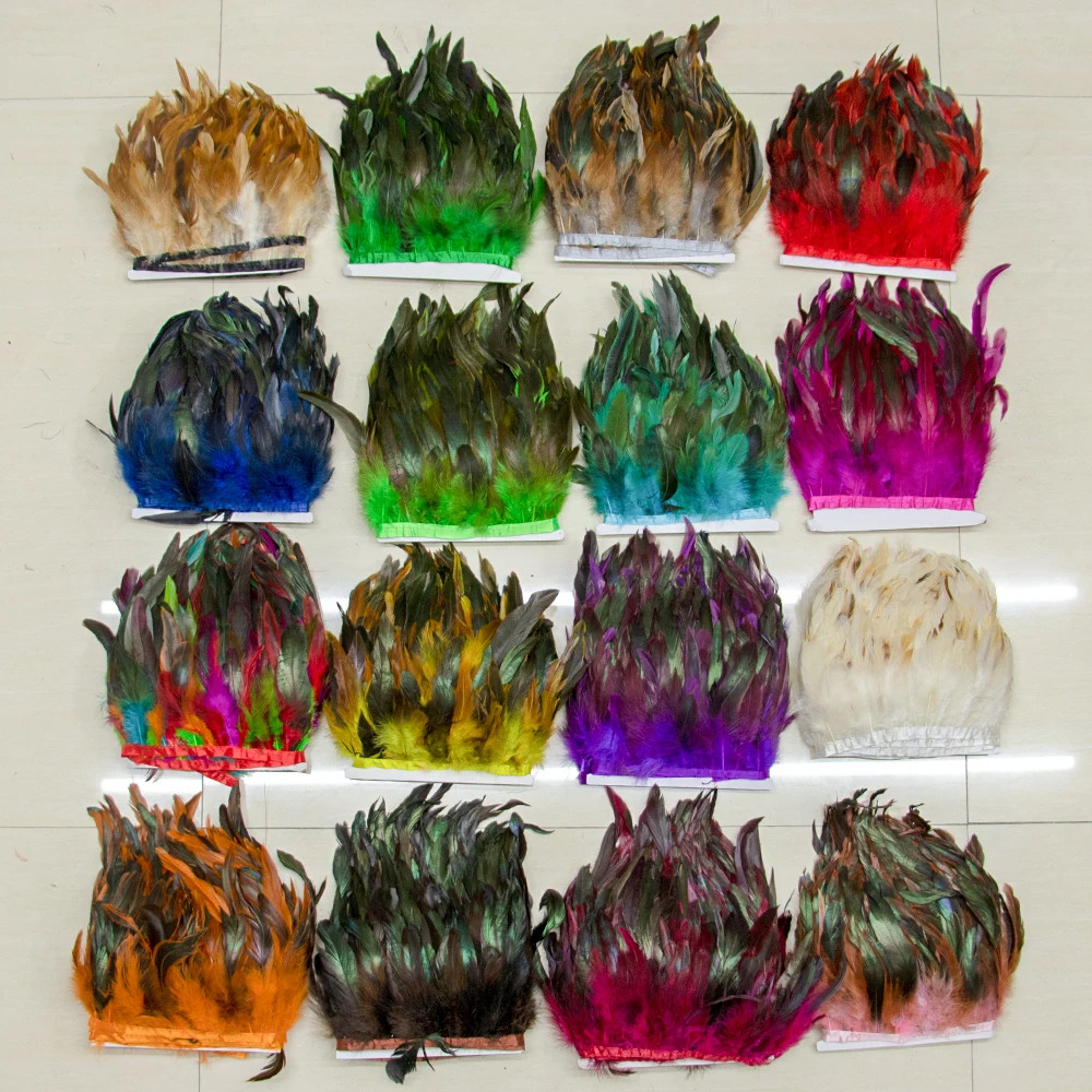 2 Metros Carnaval Pena Guarnição Fita DIY Vestidos De Casamento Pluma Natural Artesanato Festa Decoração Para Casa