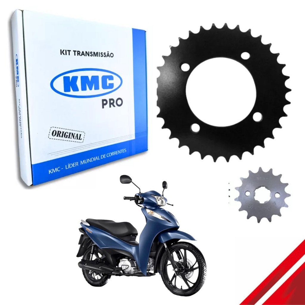 Kit Coroa e Pinhão KMC Biz 125 05-2016 ( Sem corrente) em Oferta na Shopee