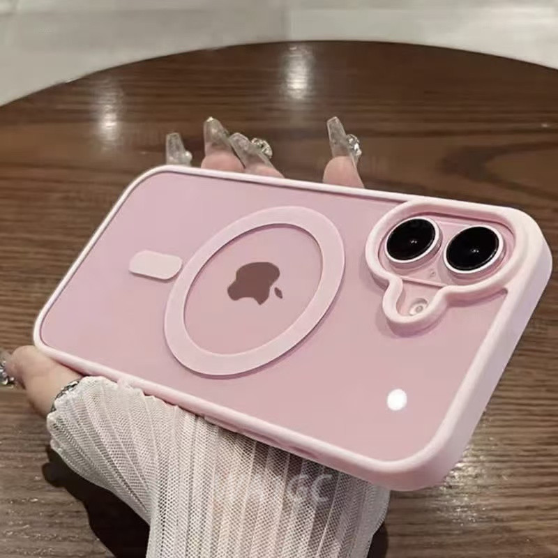 Novo Magsafe Magnético De Carregamento Sem Fio Caso Fosco iPhone 16 15 14 13 12 11 Pro Max Plus X XS XR Claro Acrílico D