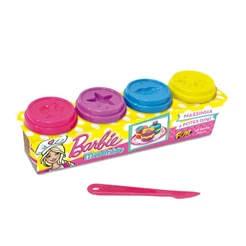 Barbie Conjunto Massinha com 4 Potes 50g - Fun Divirta-Se