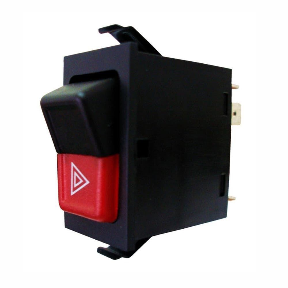 Botão de Emergência Pisca Alerta - VW 161953235A - 161953235B - 2BC95235 - ZBC953235 - DNI 2105 em Oferta na Shopee