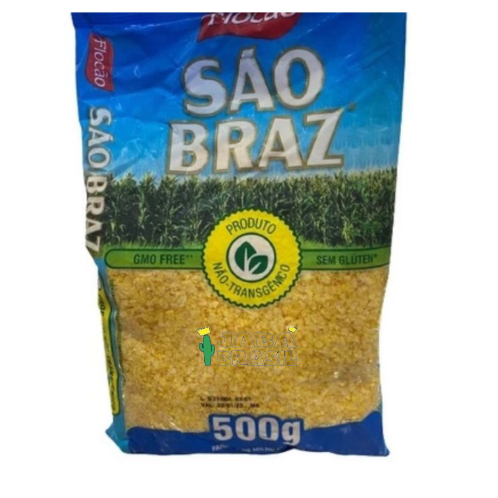 Flocão de Milho São Braz 500g Kit C/5 Unidades