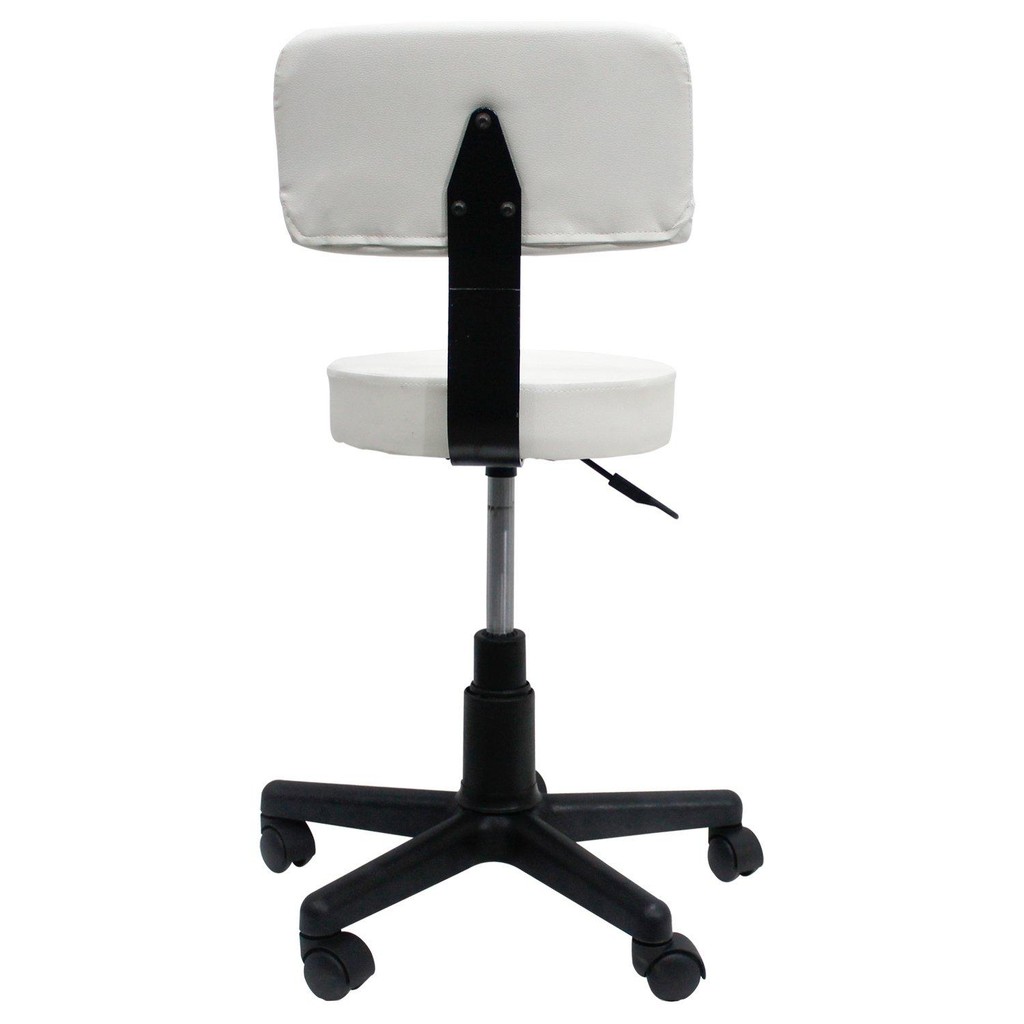 Detalhes do Cadeira Mocho Giratória Dentista Tatuador - Branco