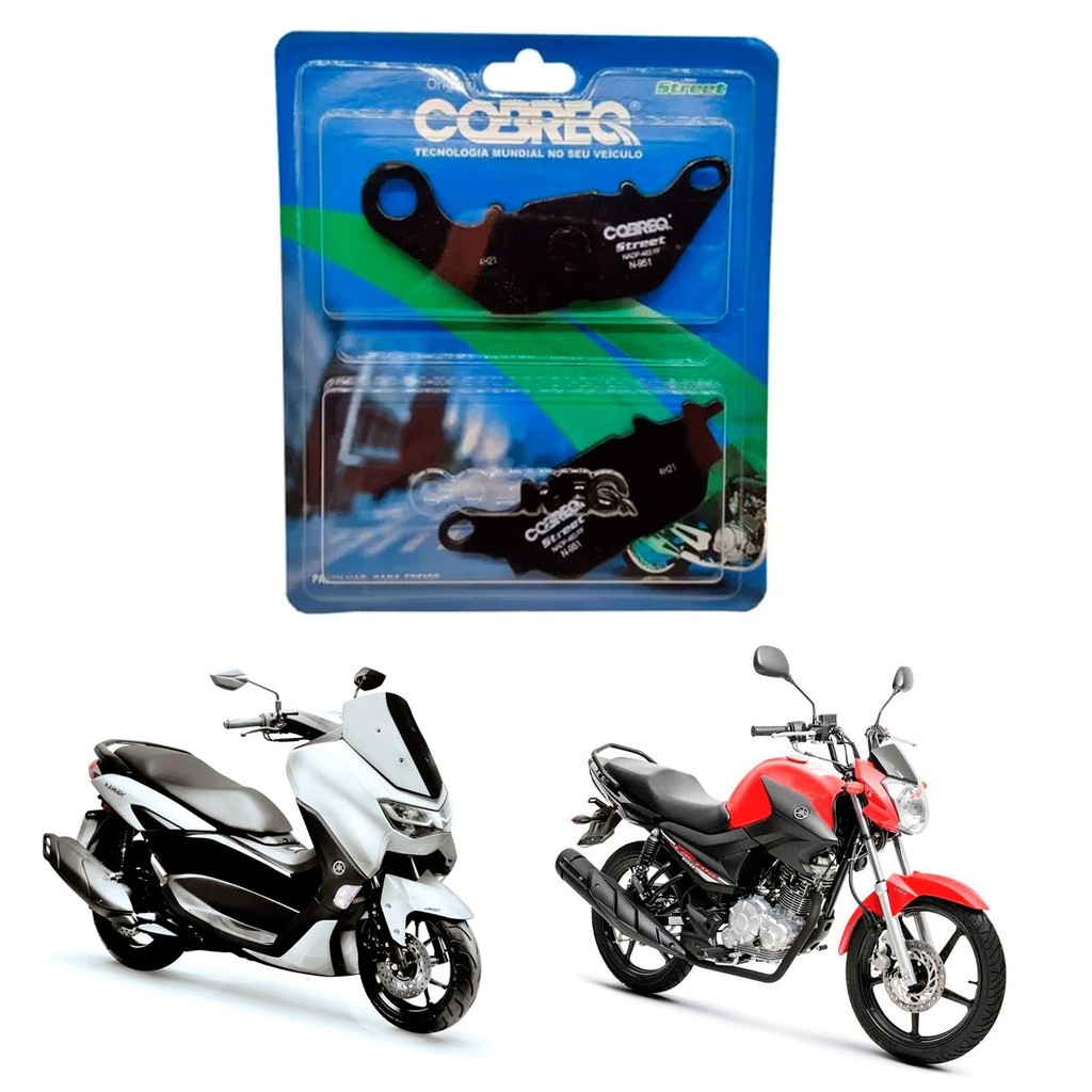 Pastilha Freio Dianteiro Yamaha Fazer 150 ate 2015 crypton 115 factor ate 2016
