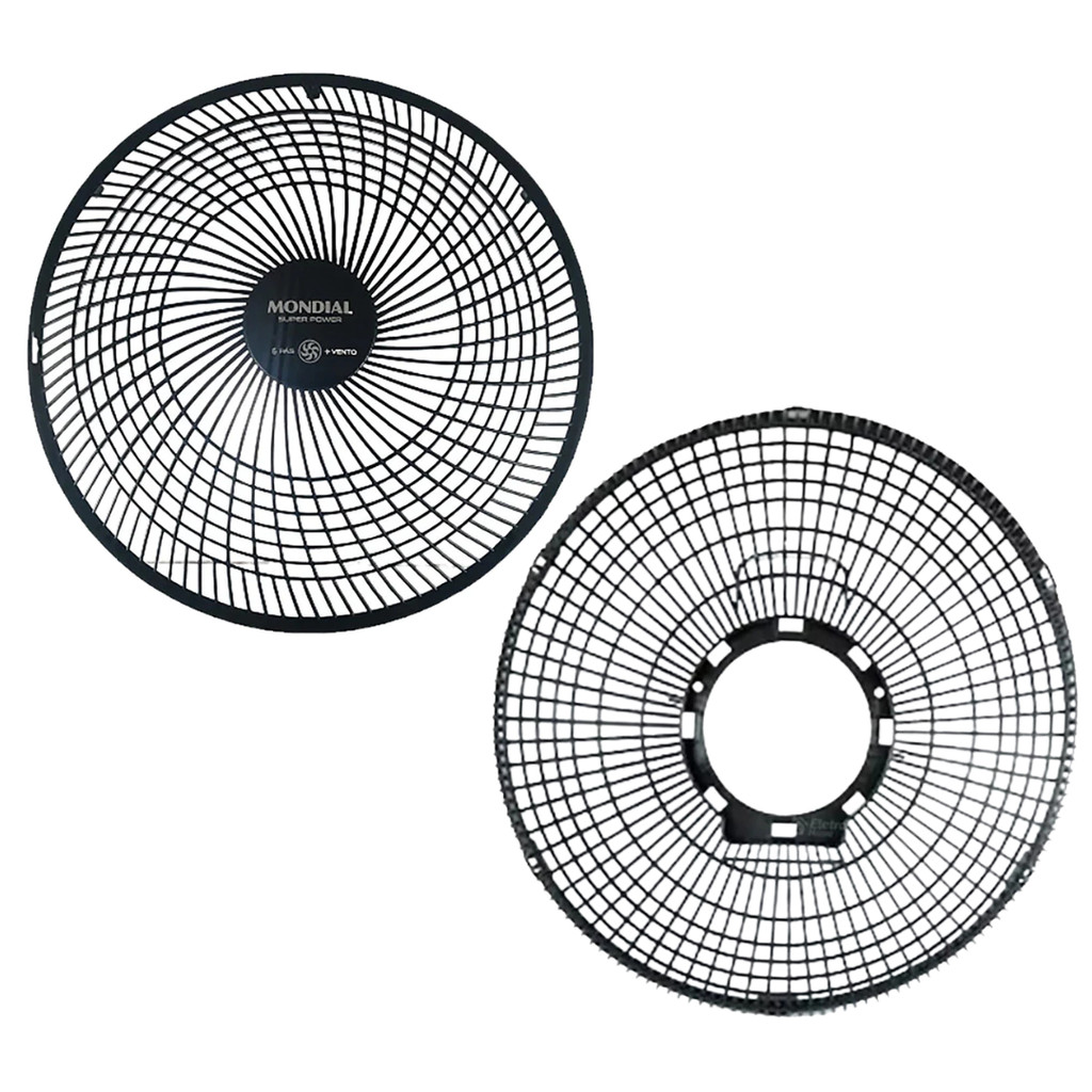 Kit Grade Dianteira e Traseira 30cm Ventilador Mondial