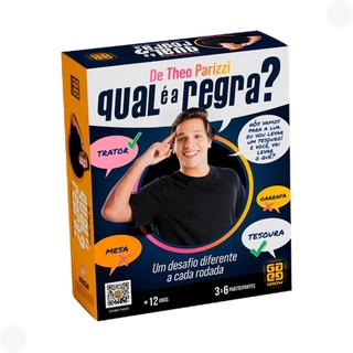Jogo de tabuleiro Qual É A Regra? de Theo Parizzi 04692 Grow em Oferta na Shopee