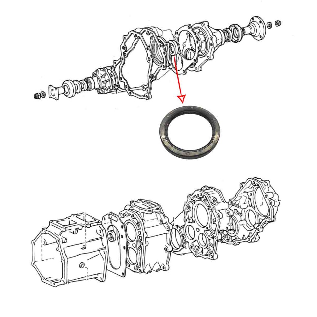 Retentor Caixa Transferência Saida para o Câmbio Hilux 1997 1998 1999 2000 2001 2002 2003 2004
