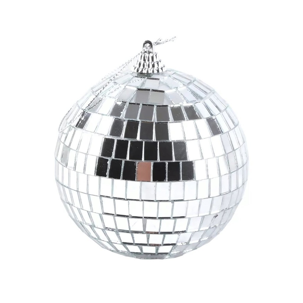 Bola De Natal Espelhada Enfeite Decorativo Globo Disco - 10cm - 1 unidade - Rizzo - Home & Living