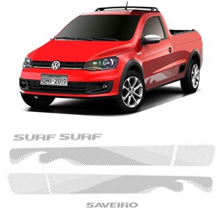 Kit Faixa Adesivo Saveiro Surf 2015/2016 Volkswagen Prata em Oferta na Shopee