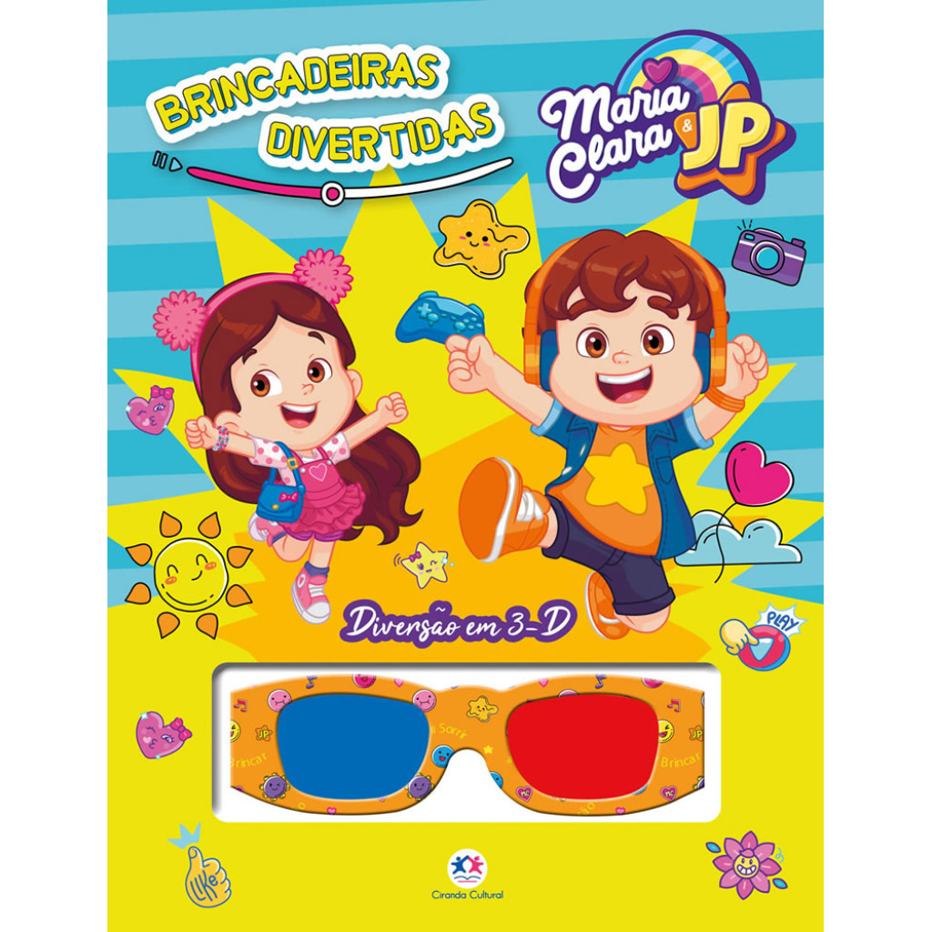 MARIA CLARA E JP   BRINCADEIRAS DIVERTIDAS GRAMPEADO 3 D em Oferta na Shopee