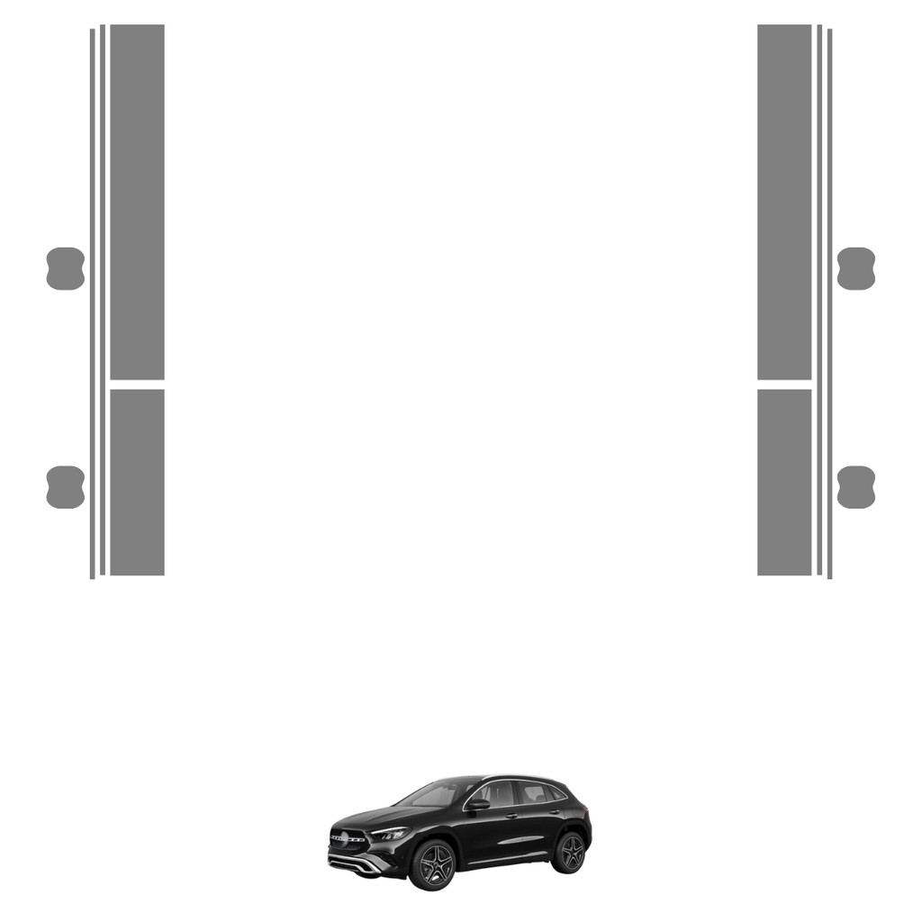 Película PPF Kit Proteção Portas GLA 200 Progressive 24 25
