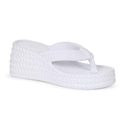 Sandália Brizza Arezzo Tamanco Plataforma Marrocos Sun Branco - Feminino