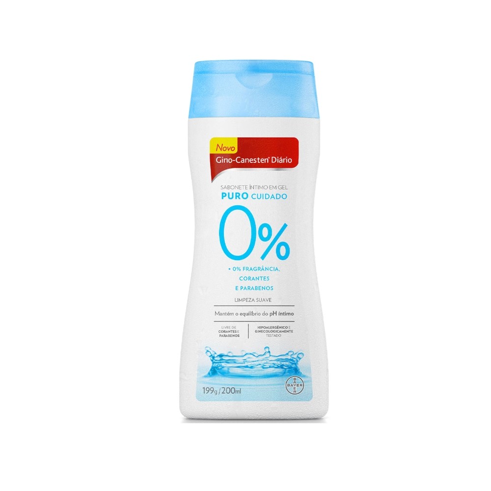 Sabonete Íntimo Diário Gel Puro Cuidado 200ml Gino-Canesten em Oferta na Shopee