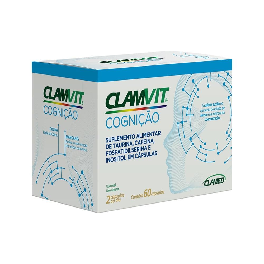 Suplemento Alimentar Clamvit Cognição 60 Cápsulas Softgel