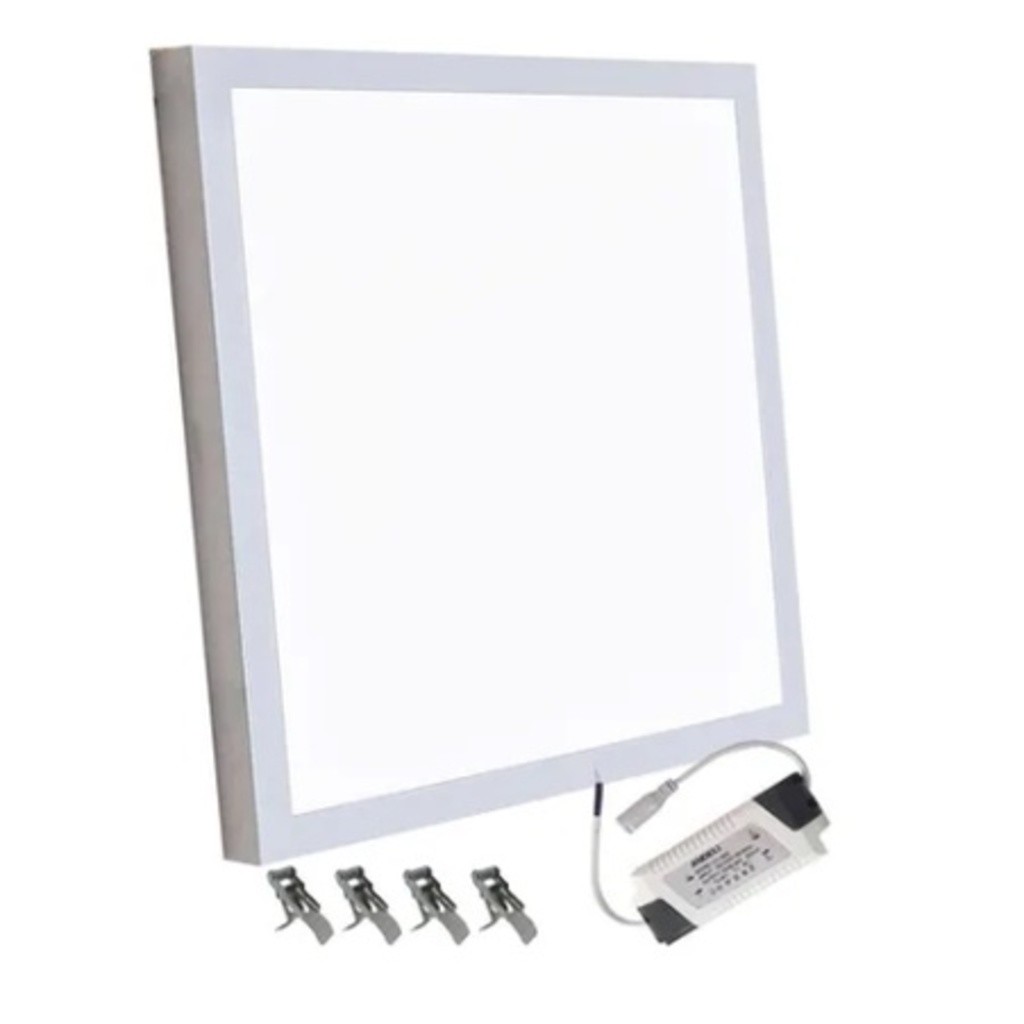 Luminária Painel Plafon Led 36W 40x40 Quadrado Sobrepor 6500K / 3000W/led