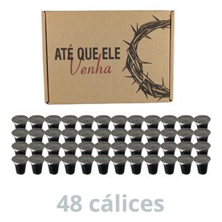 Kit Calice Santa Ceia Betel Com 48 Unidades Só Suco Com Registro Igreja Pronta em Oferta na Shopee