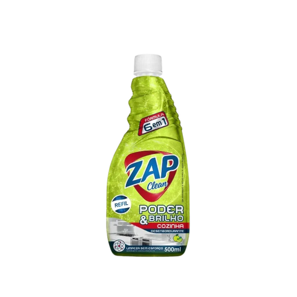 Desengordurante Refil Limão 500ml Zap Clean - Home & Living