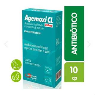 Agemoxi CL 250mg 10 Comprimidos - Agener União em Oferta na Shopee