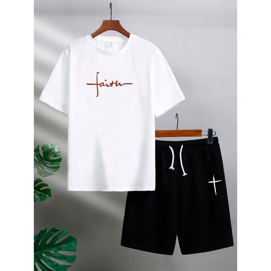 Conjunto Masculino Camiseta Masculina Streetwear + Bermuda Tectel Estampada Envio Imediato