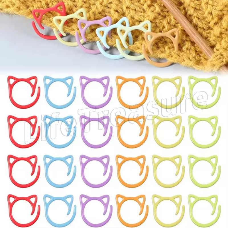 20 Pçs Marcadores De Ponto Espiral Multicolorido Tricô Anéis Crochê DIY Artesanato Agulha Clipe Ganchos Ferramentas De C