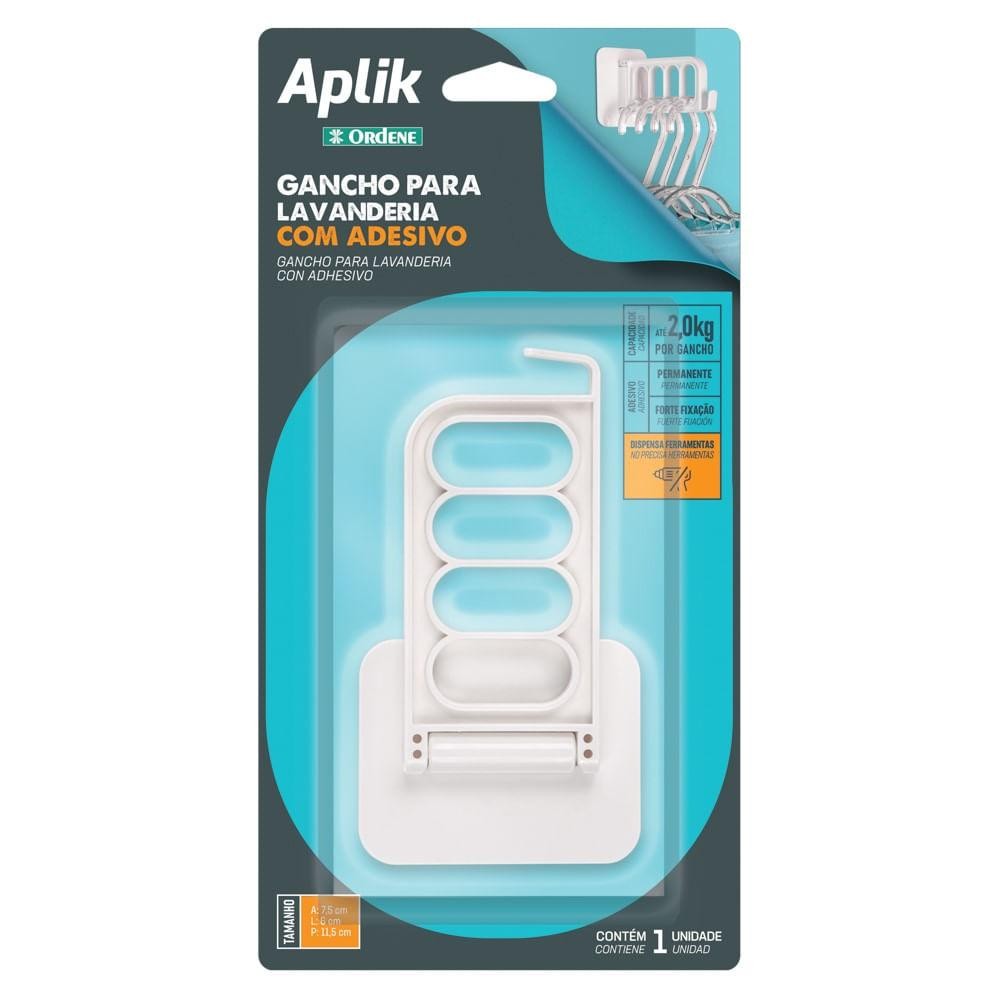 Gancho Plástico para Cabides com Adesivo Log Ordene em Oferta na Shopee