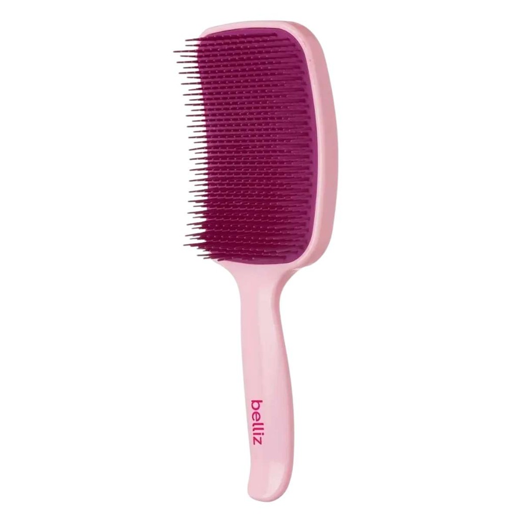Escova Desembaracante Belliz Flex Raquete Rosa em Oferta na Shopee