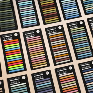 300 Folhas/pc Adesivo De Índice De Classificação Extremamente Fina Morandi Color Etiqueta De Escritório Autoadesiva Marc em Oferta na Shopee