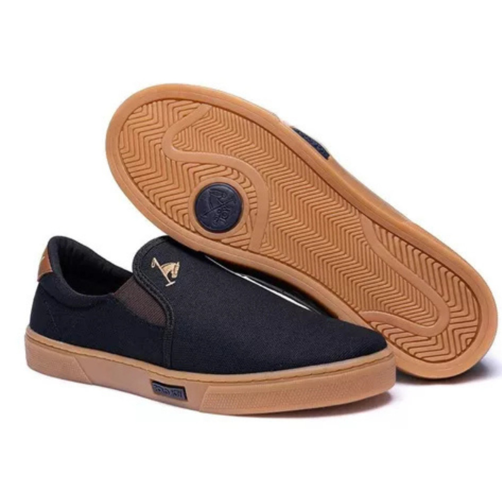 Tenis Sapatenis Polo Joy Original Masculino Iate Slip on Material Lona ENVIO IMEDIATO