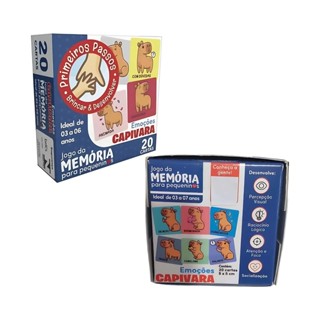 Jogo da Memória para Pequeninos Capivara Das Emoções c/ 20 Cartas Cooper Fun - 00149 em Oferta na Shopee