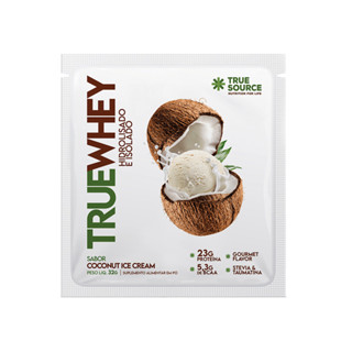 True Whey Protein Coconut Ice Cream Sachê 32g True Source em Oferta na Shopee
