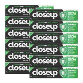 Kit 12 und Creme Dental Close Up Triple Menta 70g em Oferta na Shopee