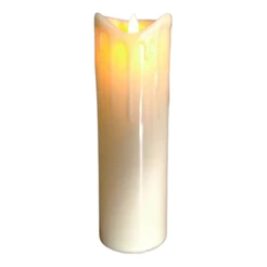Vela Led Altura 17.5 Cm X 7.5 Cm - Movimento Chama Viva