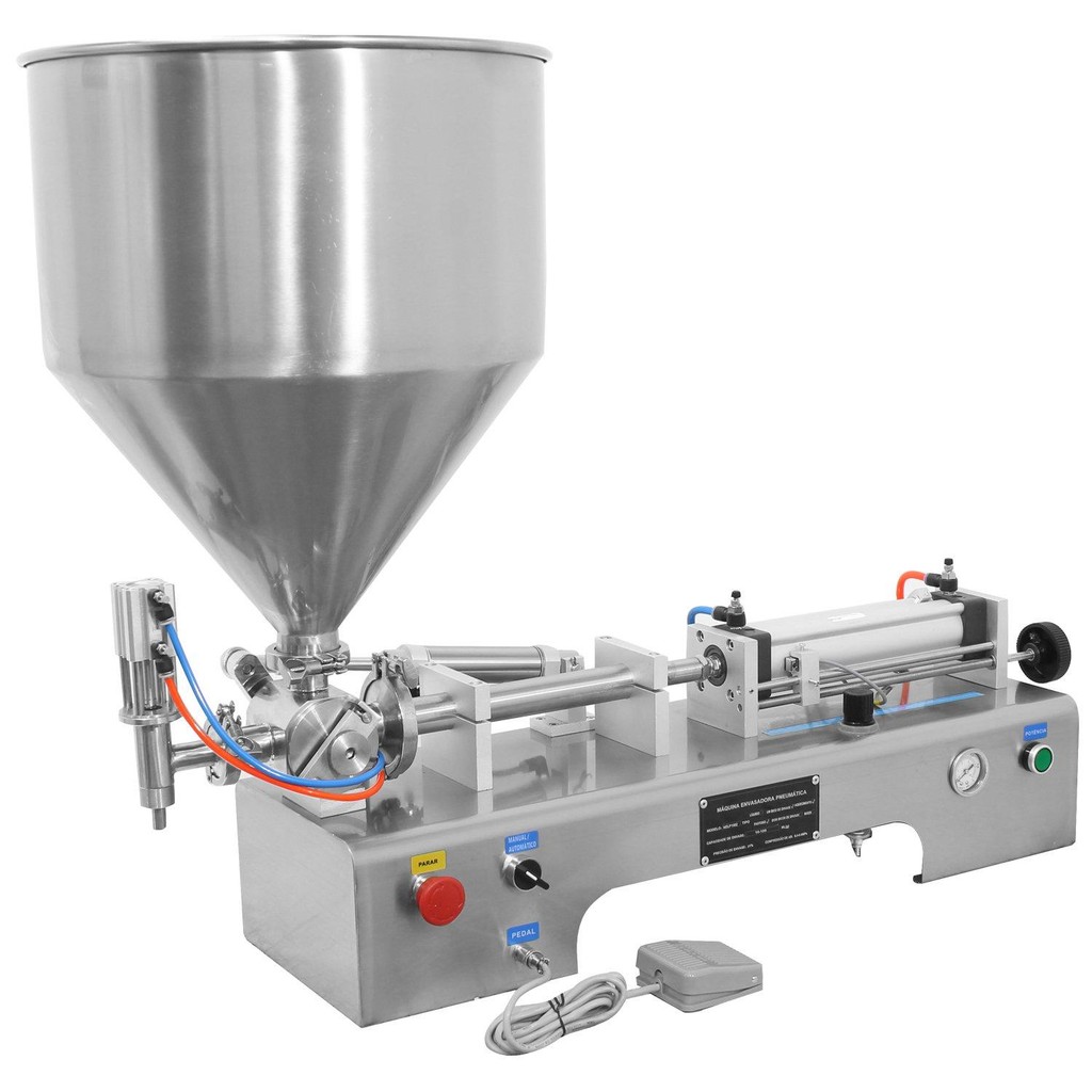 Envasadora para Líquidos e Pastosos 1 Bico 50 a 500ml - 220v