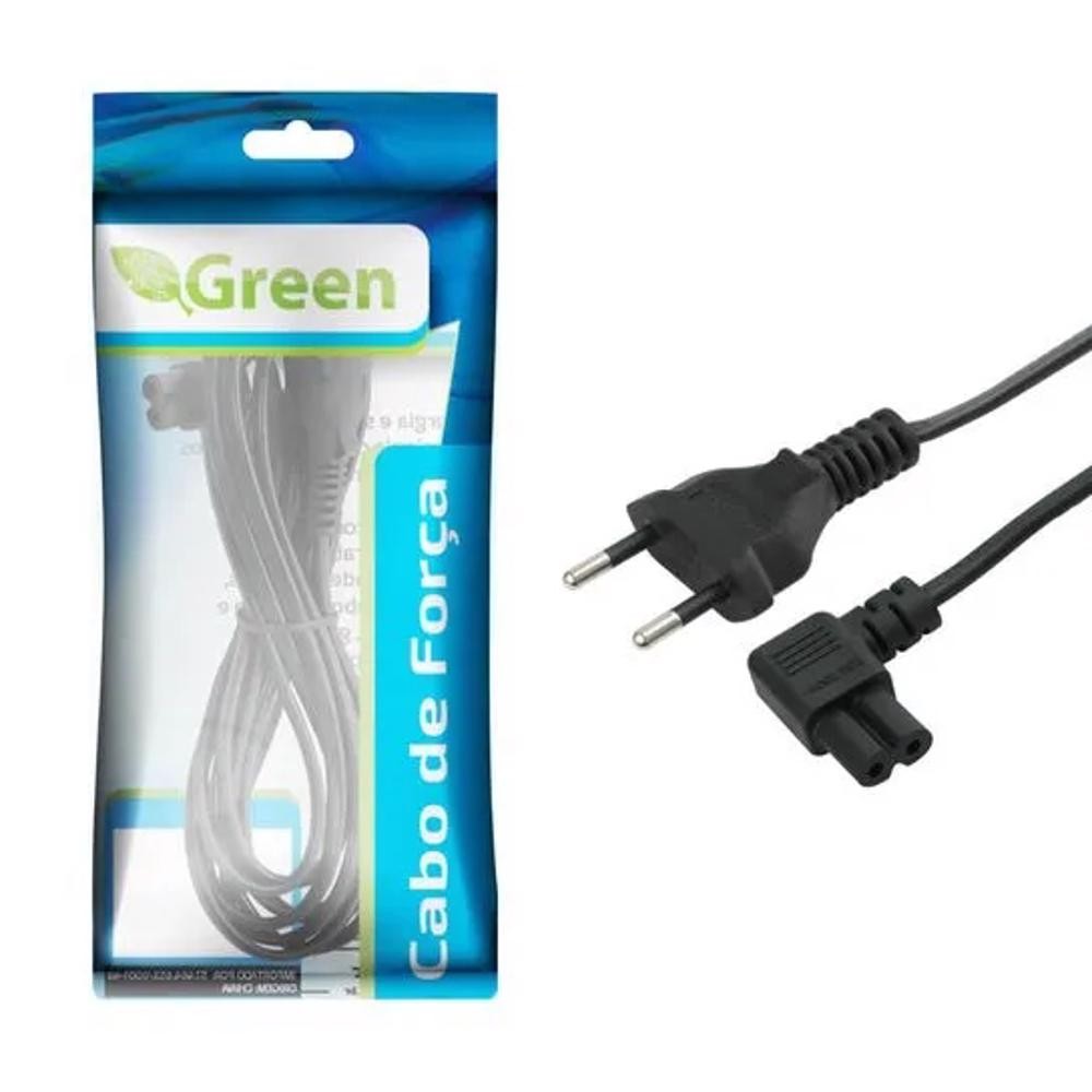 Cabo De Força Bipolar Para Tvs Várias Marcas Rádio Aparelhos Eletrônicos 2x0,75mm 3 Metros 90 Graus em Oferta na Shopee