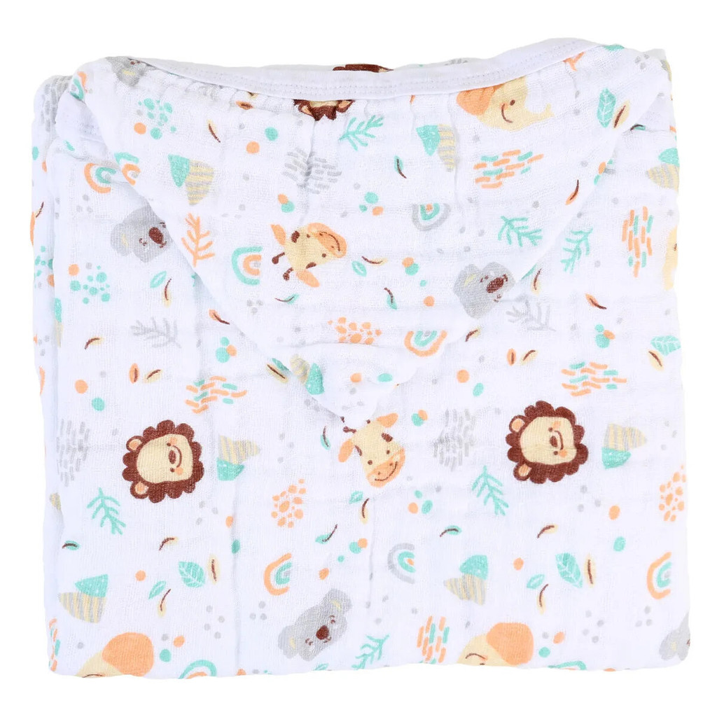 Toalha De Banho Baby Gijo Soft Safari 85cm x 100cm