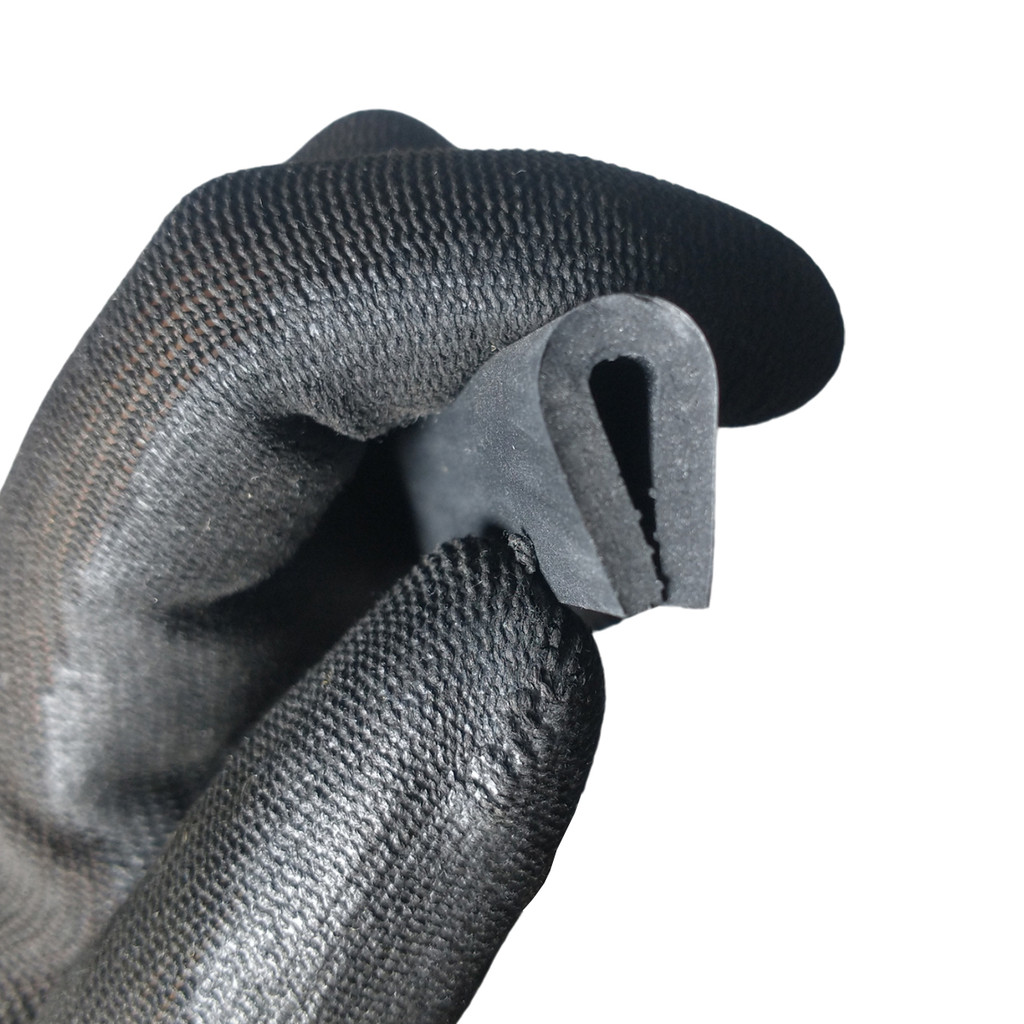 Rolo de 1 Metro Perfil Borracha EPDM Debrum Tipo U 18,5mm Acabamento Londribor