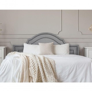 Cabeceira Queen Luxo 160x60 Suede Cinza Tachas Fumê em Oferta na Shopee