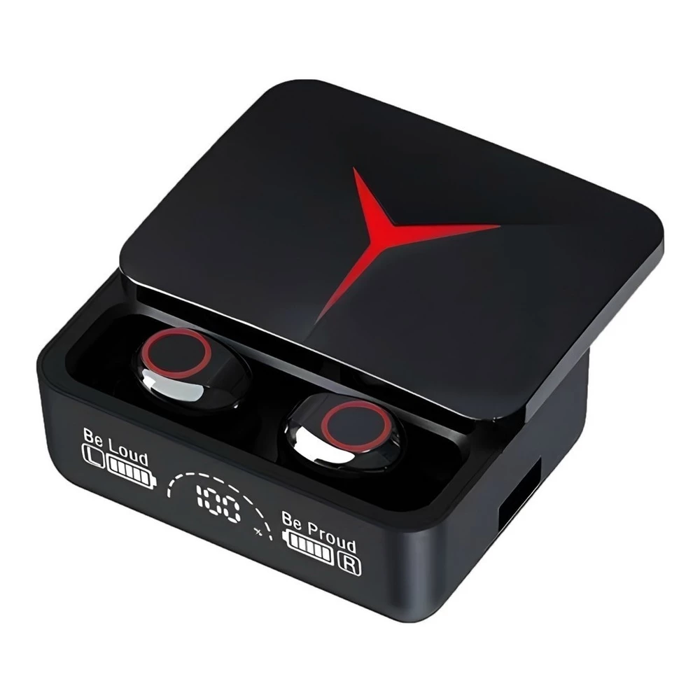 Fone De Ouvido Sem Fio Bluetooth 5.3 Hifi Stereo M90 Pro Gamer Esportivo Touch Case ming