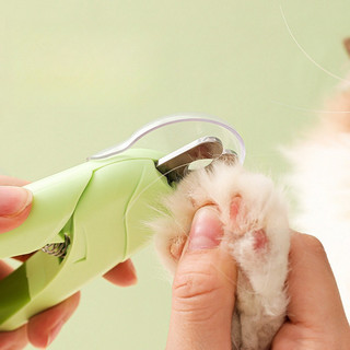 Cortador De Unhas Para Cães e Gatos Kit Alicate e Lixa Com Luz de Led Tesoura Completa
