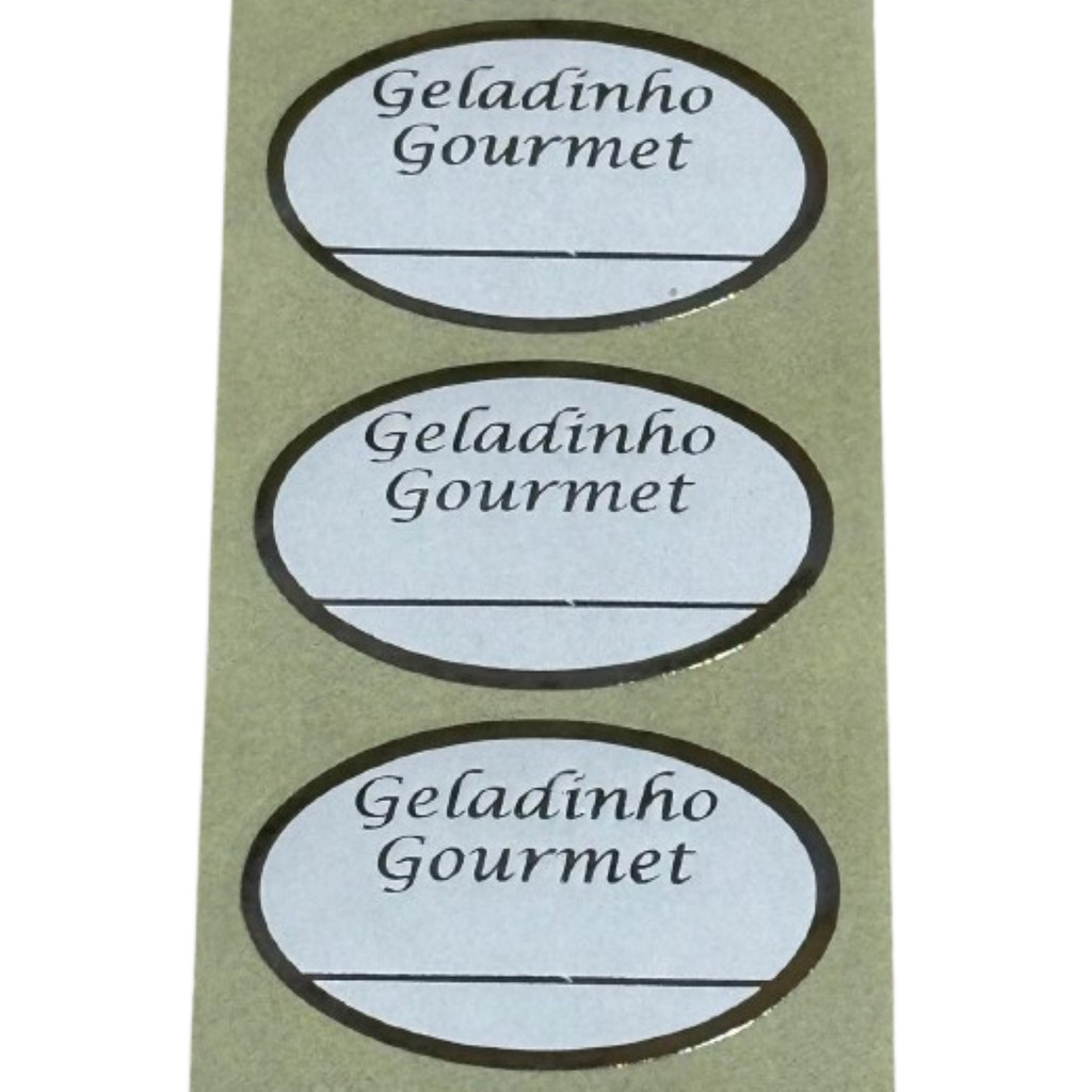 1.000 Etiquetas Adesivas Geladinho Gourmet em Oferta na Shopee