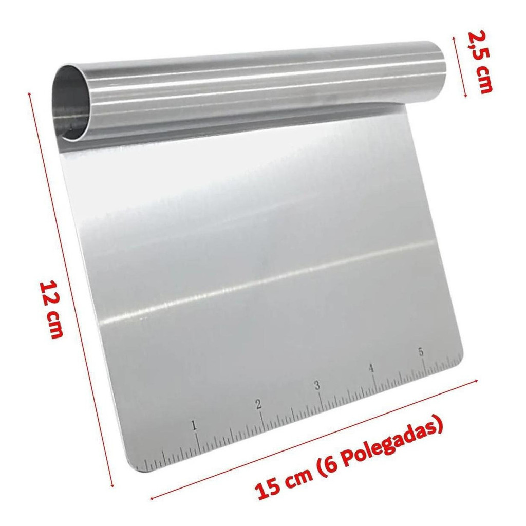 Espátula De Cozinha Salva Bolo Lisa E Tubular Raspadeira pão massa confeitaria