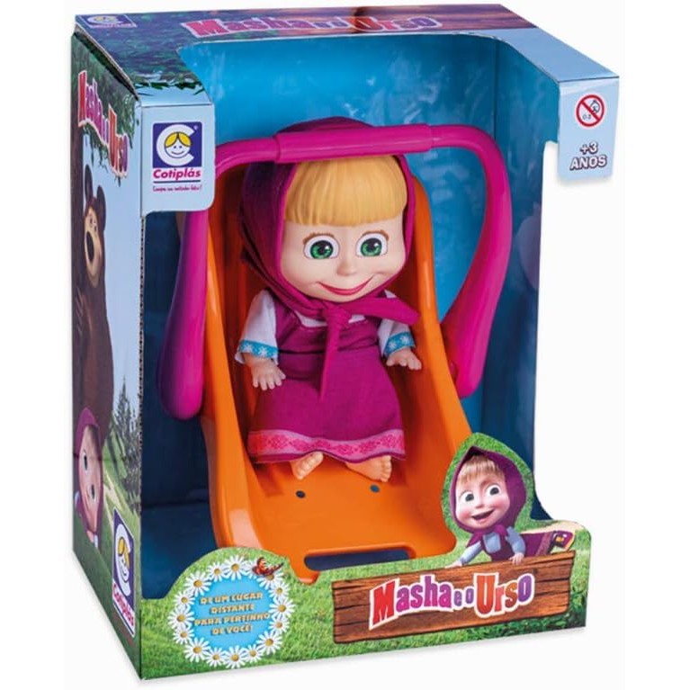 Boneca Masha com Bebê Conforto - Masha e o Urso - Cotiplás