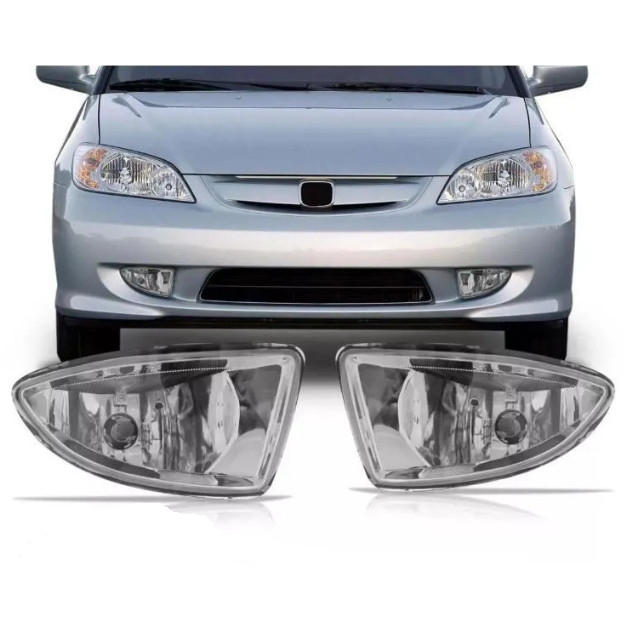 Farol Milha Honda Civic 2004 2005 2006 Auxiliar Neblina