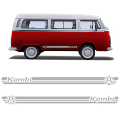 Faixa Lateral Kombi Logo Volkswagen Adesivo Decorativo