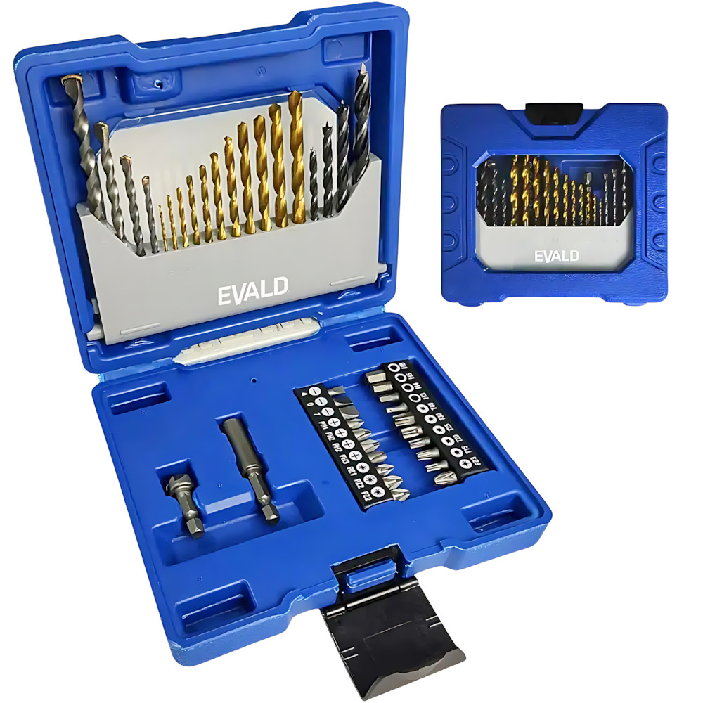 Estojo de Brocas e Pontas Kit com 41 Peças EV-EBB41 EVALD - Home & Living