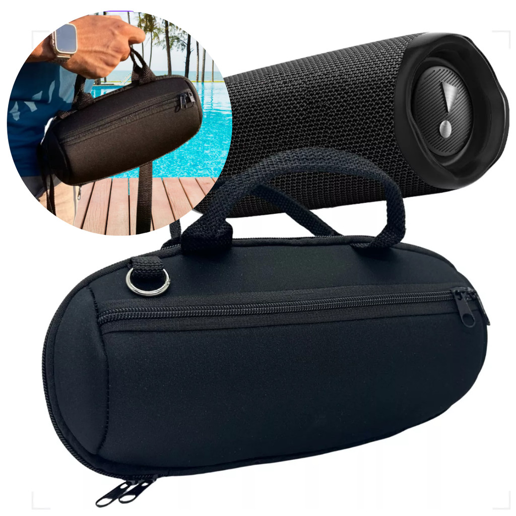 Case Capa para Caixa de Som Flip Charge Proteção Com Alça Estojo A Prova Dágua