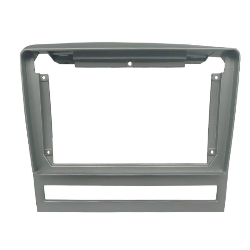 MOLDURA 2 DIN FIAT PALIO/WKND 08-12 9 POL. PRATA FIAMON 4293