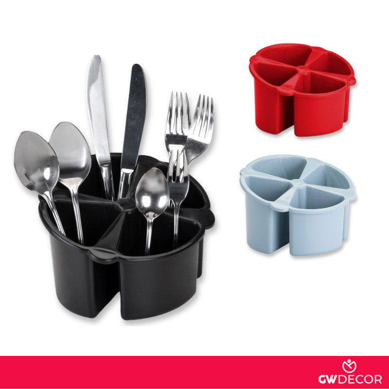 Porta Talheres Secador Escorredor para Pia com Divisorias em Oferta na Shopee