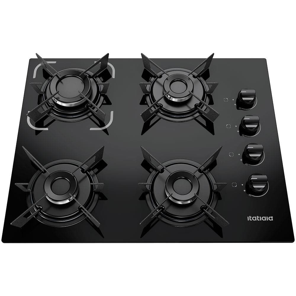 Cooktop a Gás 4 Bocas Itatiaia Electra Acendimento Automático Bivolt – Preto - Home Appliances